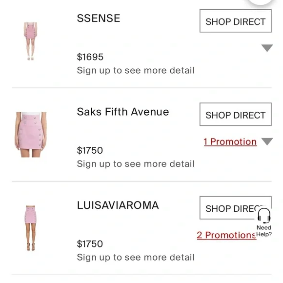 Balmain pink button embellished skirt - Picture 7 of 9